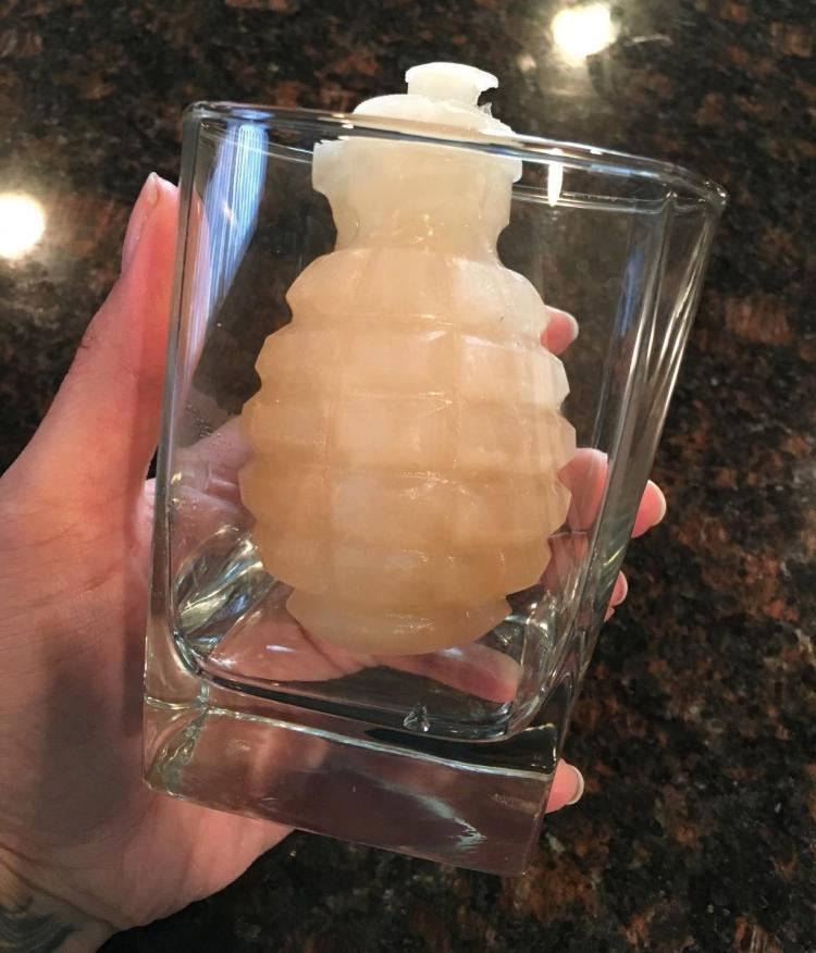 3D Grenade Ice Cube Mold