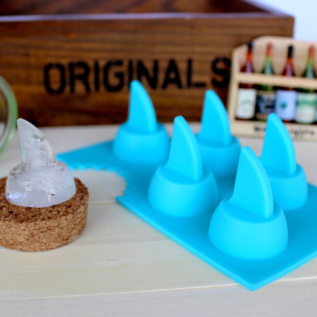 SHARK FIN ICE CUBE MOULD/SHARKS-CAKE/JELLY/NOVELTY 3D EPOXY RESIN SILICONE MOLD 