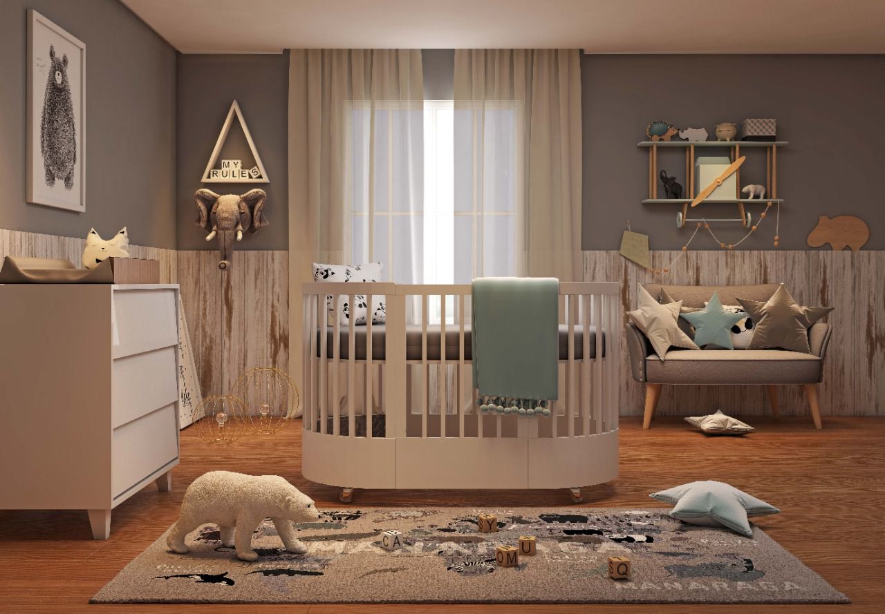 4-in-1 Convertible Crib - Crib converts to bassinet and toddler bed