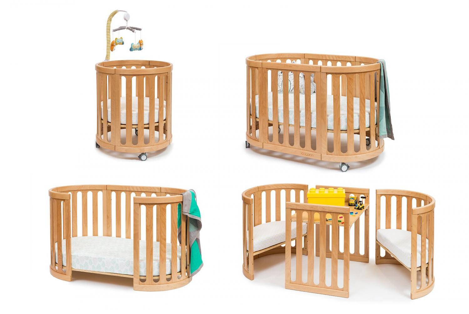 This 4-in-1 Crib, Bassinet, Toddler Grows With Your Baby