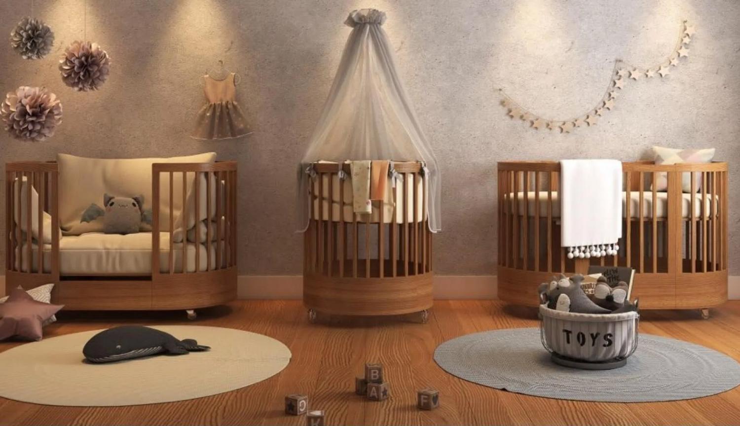 This 4-in-1 Crib, Bassinet, Toddler Grows With Your Baby