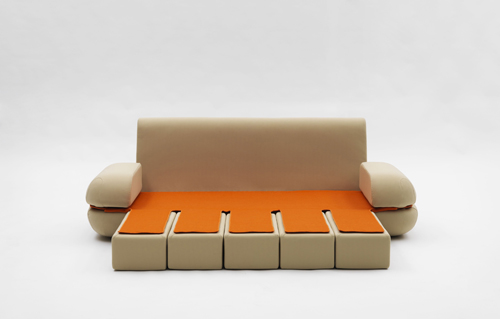 Folding sofa That Converts Into a Bed - Campeggi transforming sofa bed