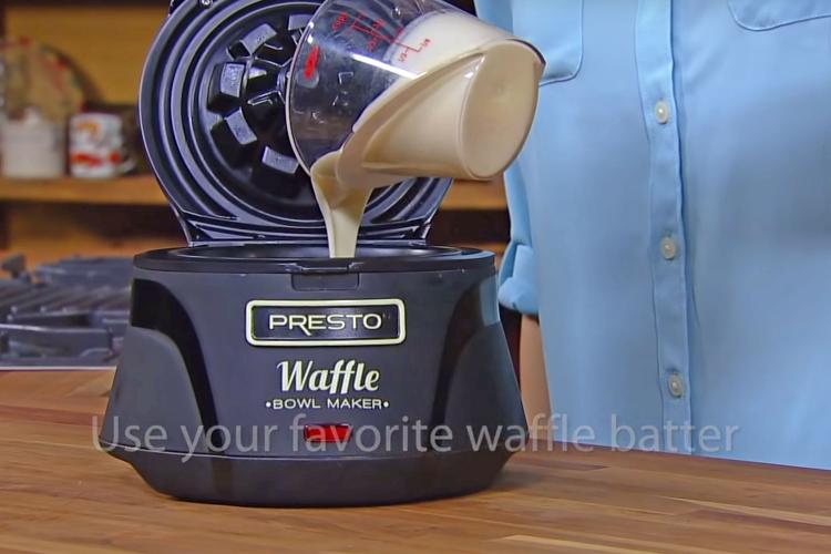 A Waffle Iron That Makes Delicious, Edible Waffle Bowls - Genius