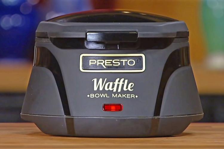 A Waffle Iron That Makes Delicious, Edible Waffle Bowls - Genius