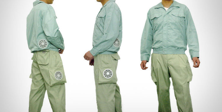 Kuchofuku Octocool air-conditioned clothing - shirt and pants with integrated cooling fans