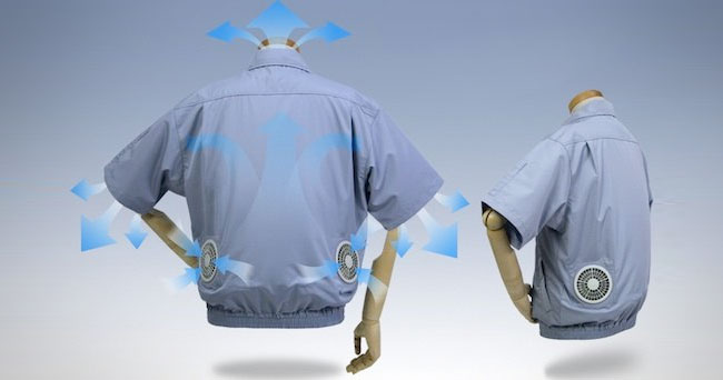Kuchofuku Octocool air-conditioned clothing - shirt with integrated cooling fans