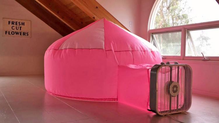 Inflatable Air Forts - Box Fan Air Fort - Uses fan to inflate in just seconds - Blow-up Kids play fort