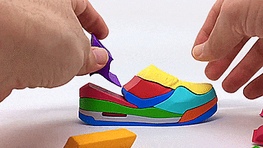 Nike Air Jordan 3D Shoe Puzzle - Air Jordan 45 High Sneaker 3D puzzle