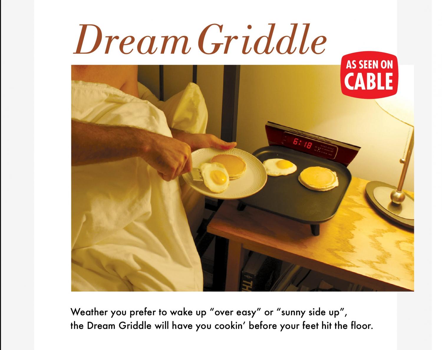 Dream Griddle Alarm Clock Breakfast Griddle Prank Box