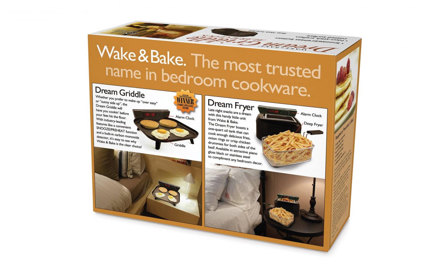 Dream Griddle Alarm Clock Breakfast Griddle Prank Box