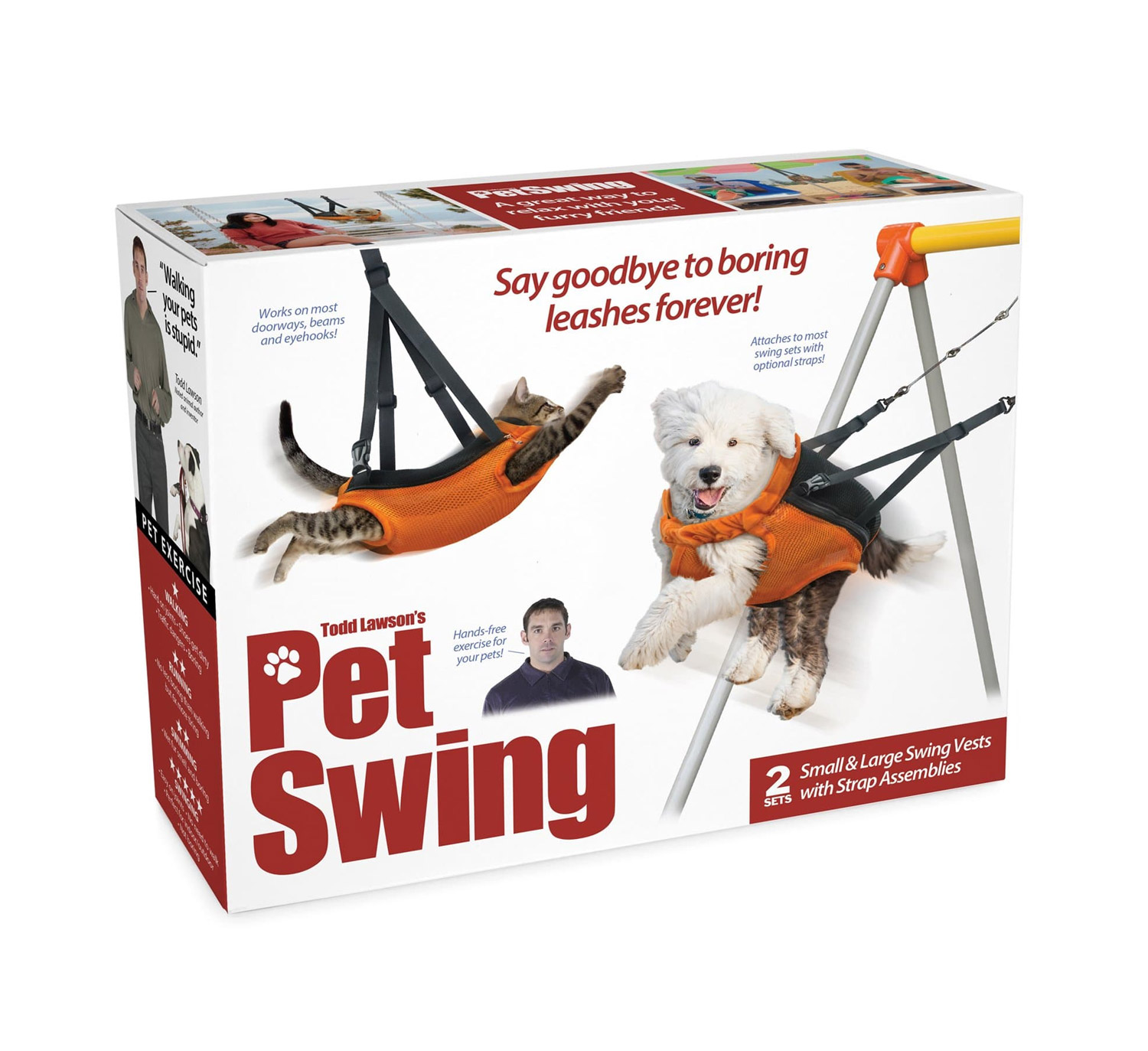 This Pet Swing Offers Hands-Free Pet Exercise Without Having To Step Outside