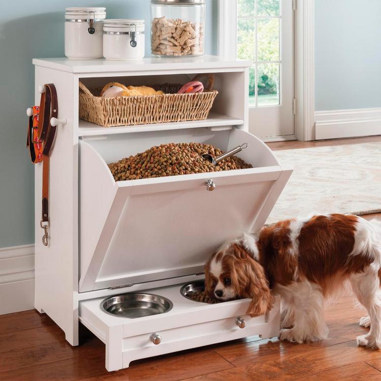 Dog Food Station with Hidden Storage - Spruc*d Market