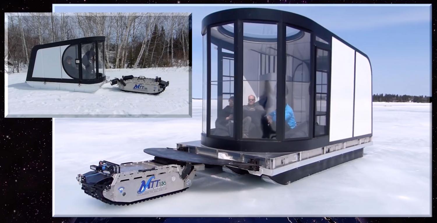 MMT i36 all-terrain electric tank track snow machine locomotive