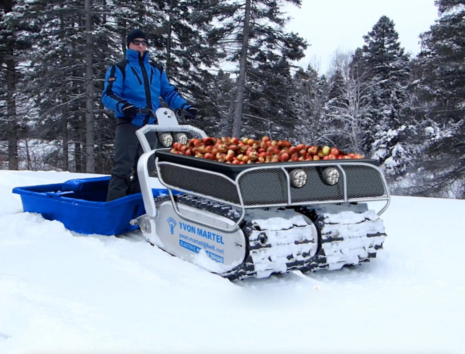 This All-Terrain Electric Track Sled Can Transport, Plow, Move ...