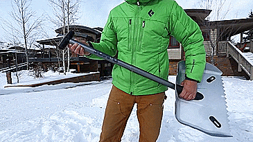 Alpha Shovel - Extremely Rugged Winter Shovel With Saw In Handle - Hardcore Shovel