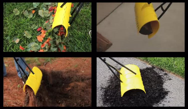 Amazing Rake - 3-in-1 multi-purpose yard tool - Leaves pinching rake shovel combo