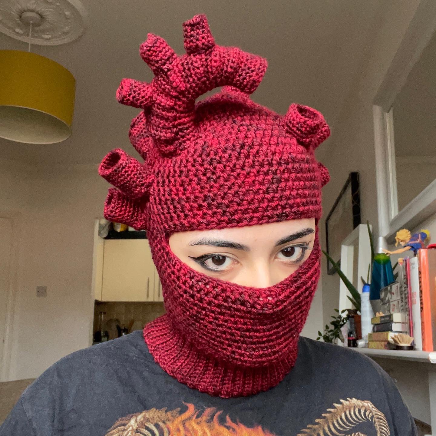 This Anatomical Heart Balaclava Ski Mask Looks Just Like a Real Heart