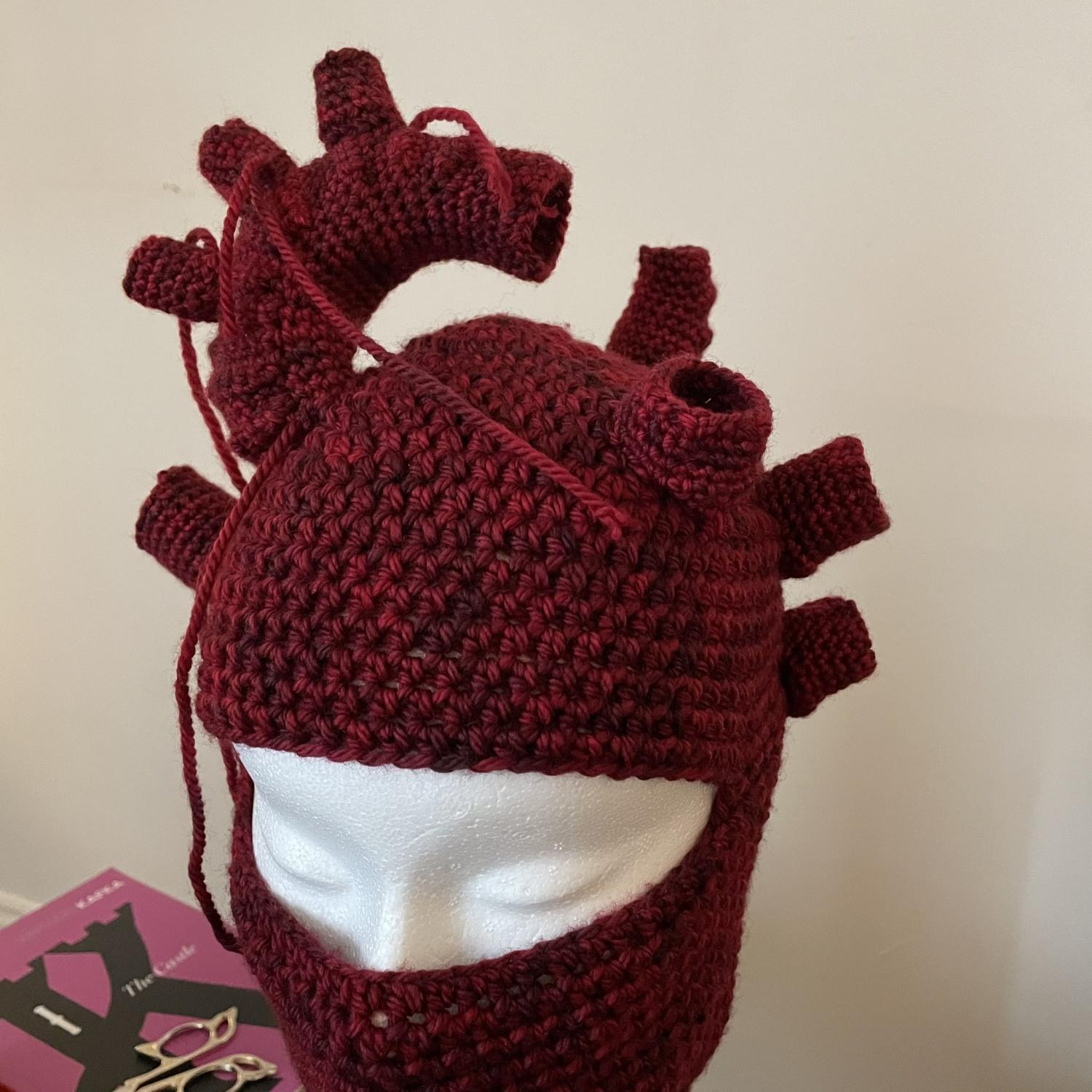 This Anatomical Heart Balaclava Ski Mask Looks Just Like a Real Heart