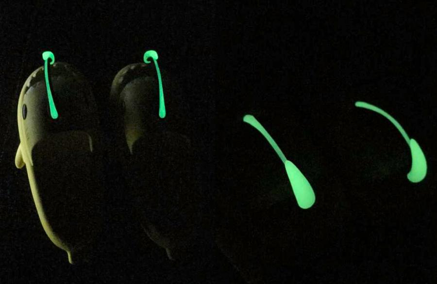 Glow in the Dark Angler Fish Sandals Slides