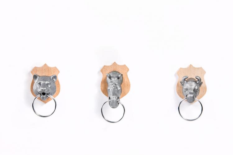 Magnetic Animal Head Key Holder