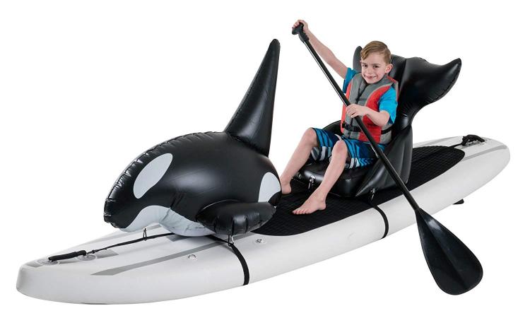 Stand-up Paddle-Board Floats Turn Your Board Into a killer whale - Orca whale floats for SUP