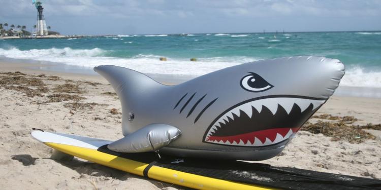 Stand-up Paddle-Board Floats Turn Your Board Into a shark - shark floats for SUP