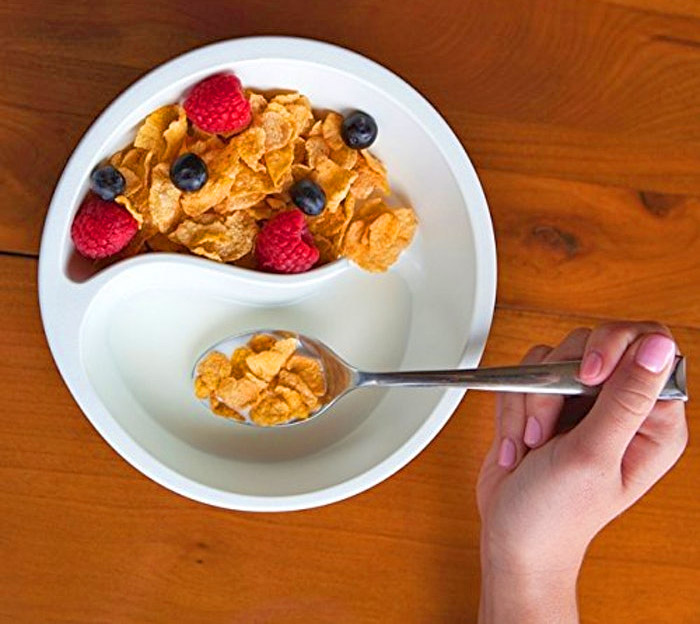 This Genius Cereal Bowl Separates Your Milk and Cereal To Prevent