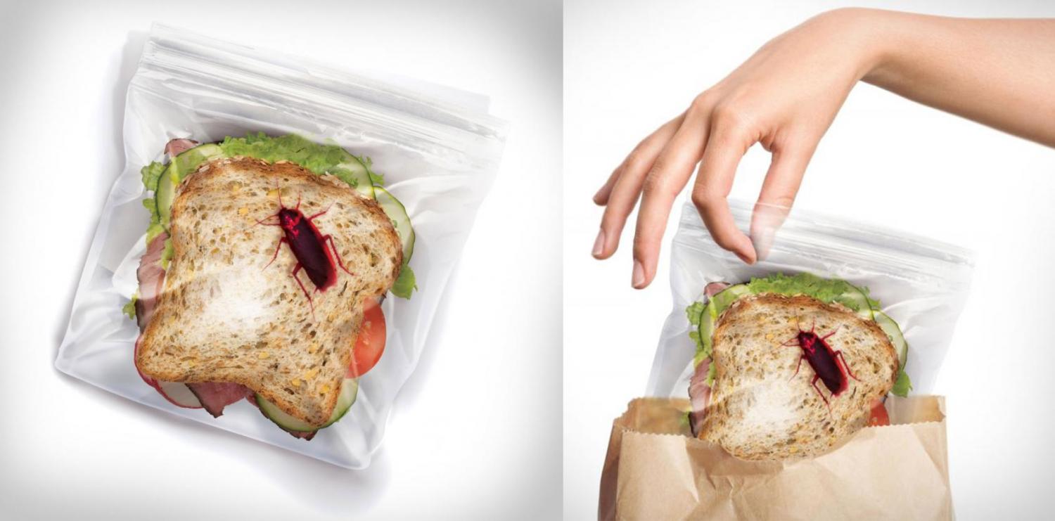 Anti-Theft Lunch Bags - Fake prank Moldy ziploc sandwich bags