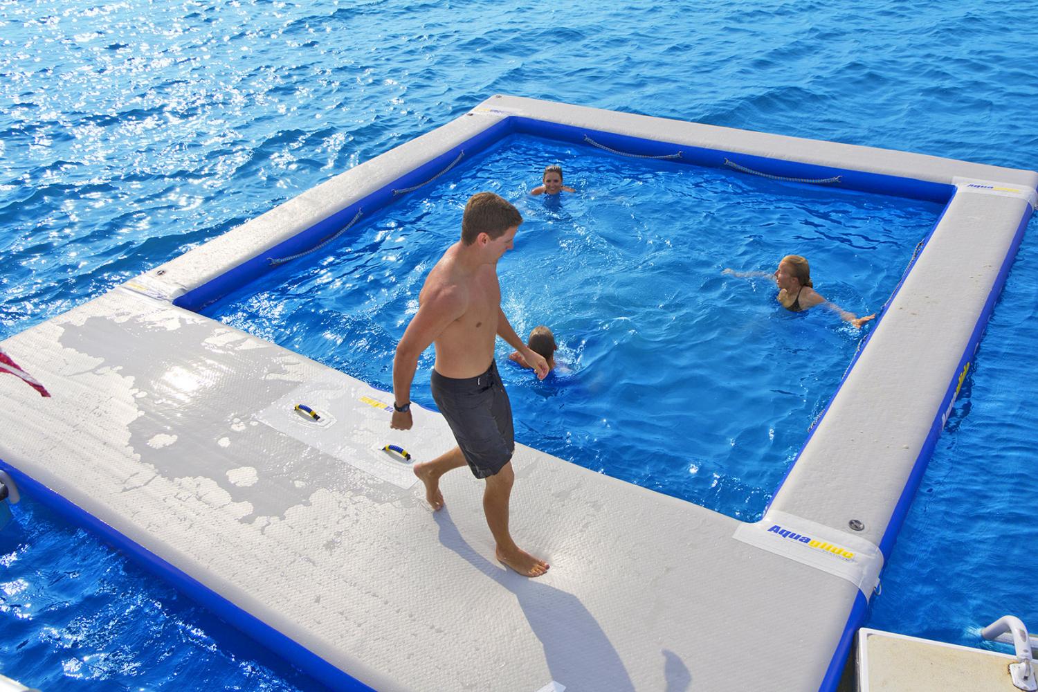 inflatable pool inside a pool