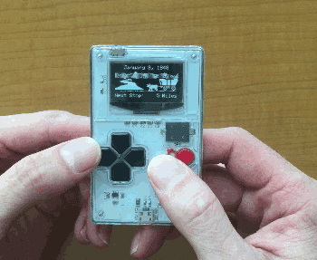 Arduboy Credit Card Sized Gaming Device - Tiny Game Boy GIF