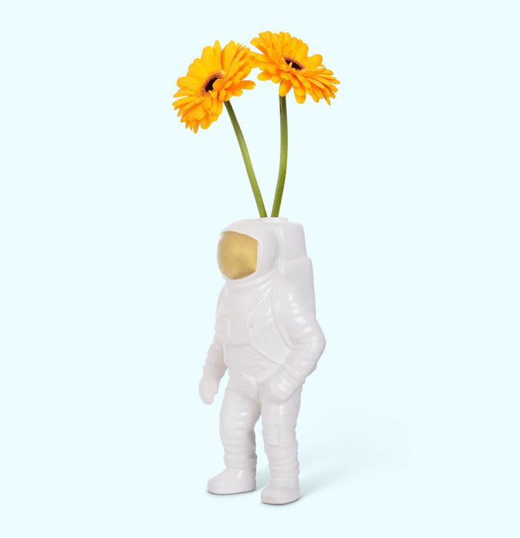 Astronaut Flower Vase - Space Man Vase