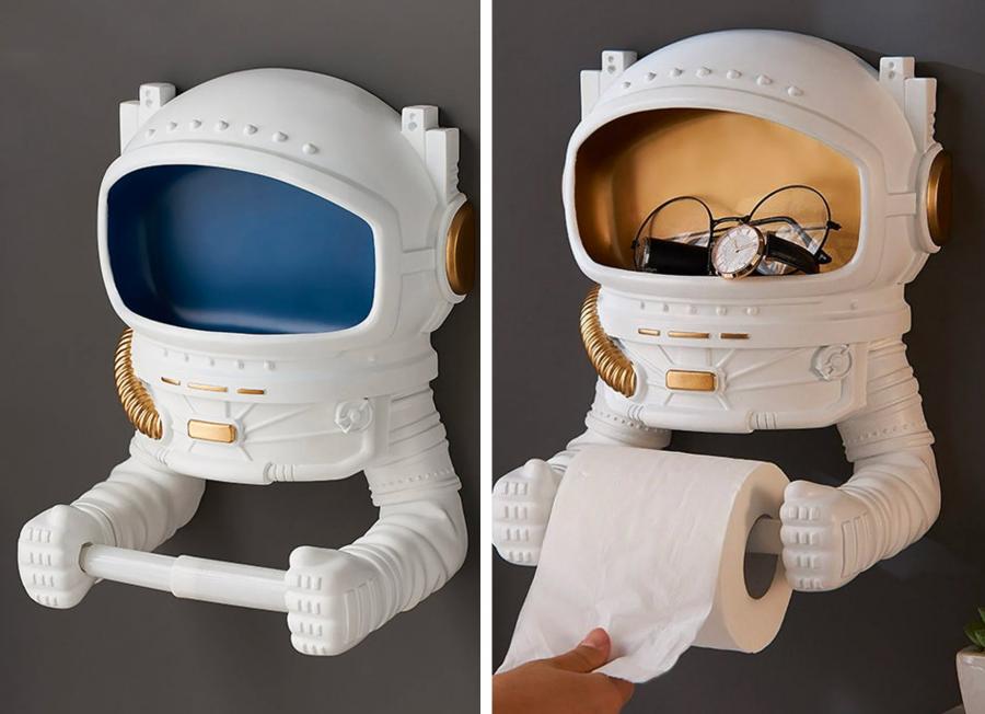 Astronaut Toilet Paper Holder