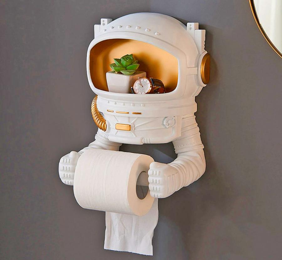 This Astronaut Toilet Paper Holder Is Perfect For Space or Sci-fi Lovers