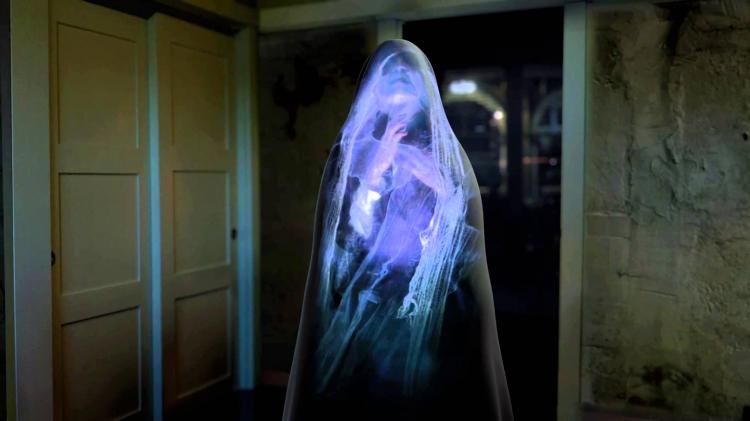 halloween holographic projection