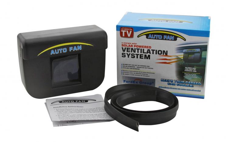 Easily Reduce Heat in Parked Car  Solar Powered Car Ventilation Fan -  TheSuperBOO!