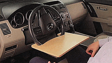 AutoExec WheelMate Steering Wheel Tray Table - Car Steering Wheel tray lets you eat and work in the car