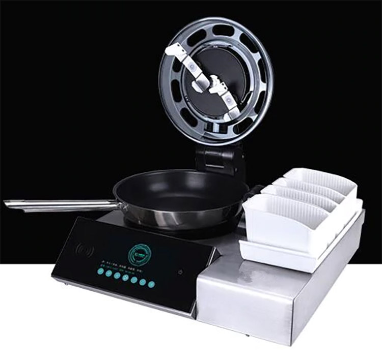 An automated stir-frying appliance that walks the walk and stirs the wok! -  Yanko Design