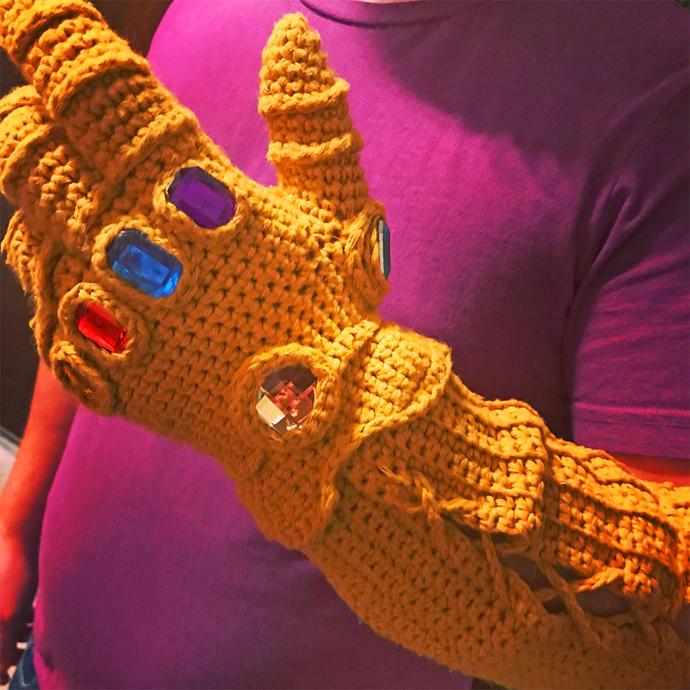 Avengers Infinity Gauntlet Knit Glove Diy Or Pre Made