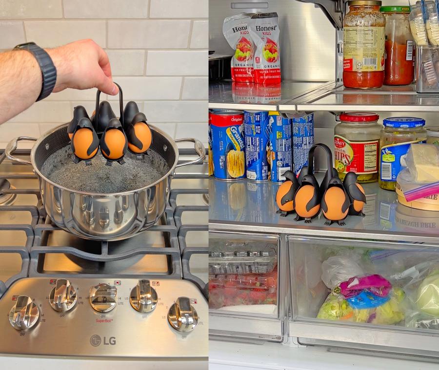This Penguin Hard Boiled Eggs Cooker