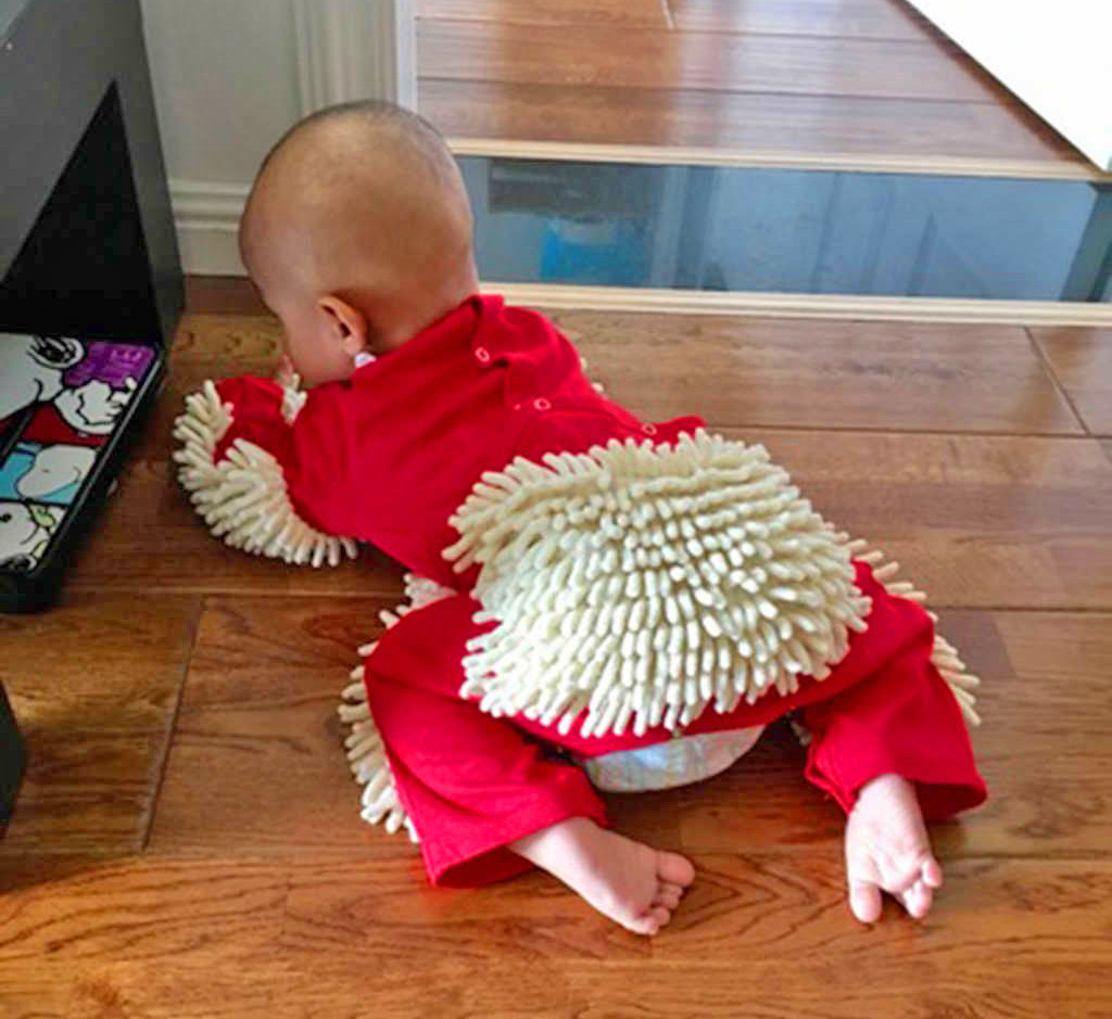 You Can Now Get A Baby Mop Onesie So Your Baby Can Help You Clean