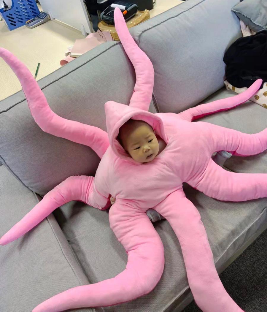 This Baby Octopus Costume Measures a Massive 5.5 Feet Long