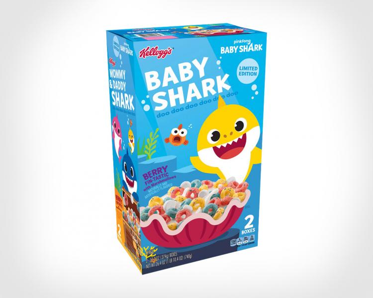 Baby Shark Cereal - Kellogg's Baby Shark Kids Breakfast Cereal