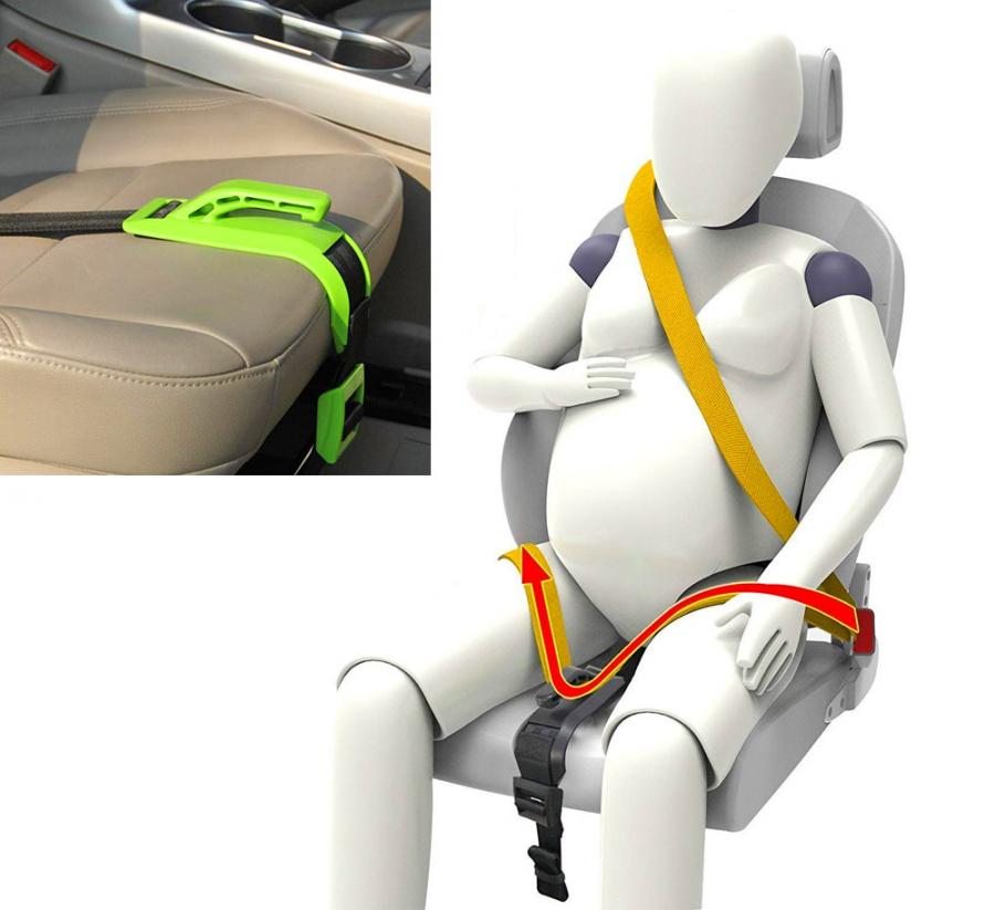 pregnancy seat belt attachment for safety