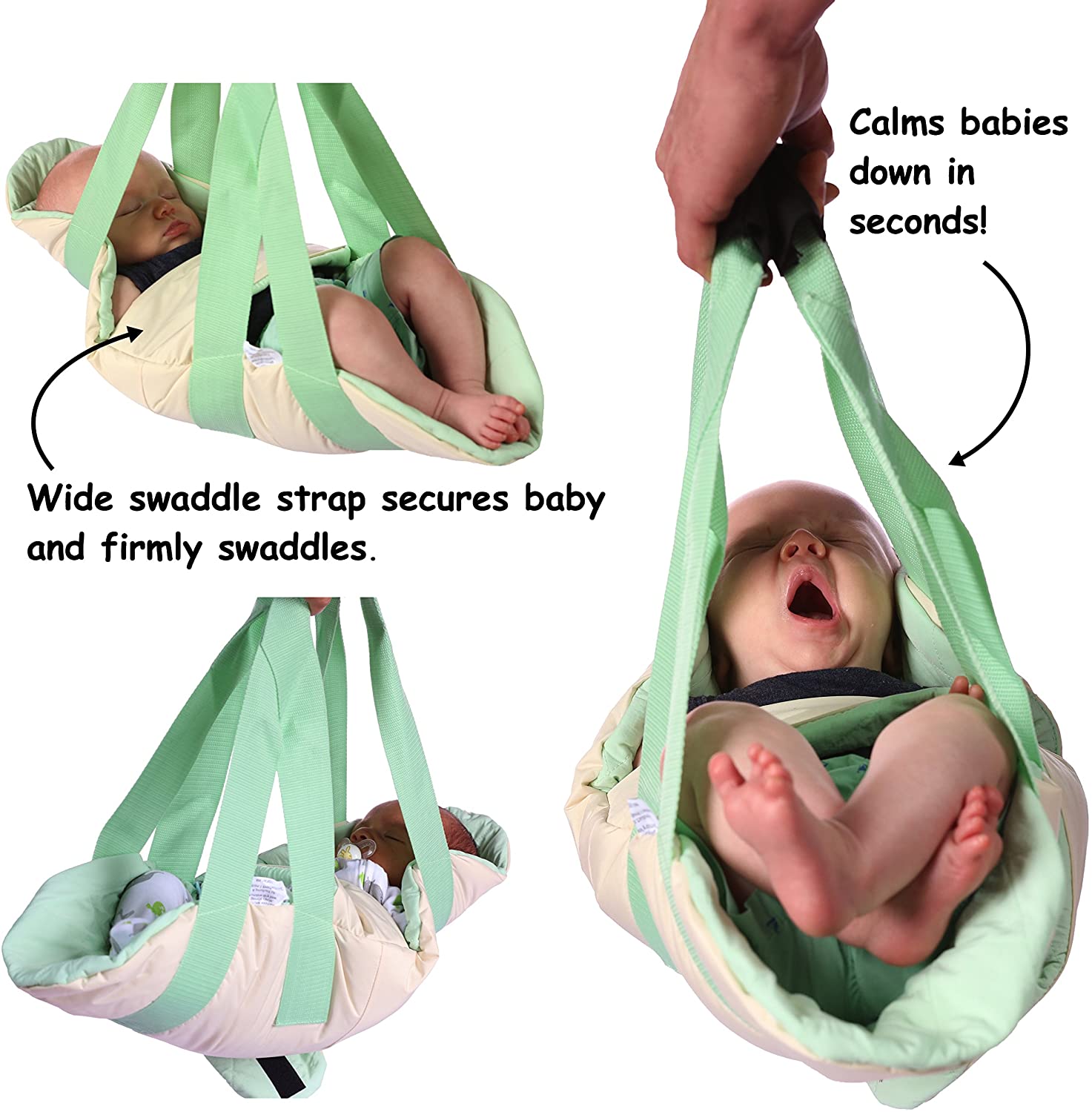 SwingPod Baby Swaddle Swing - Swing baby with arm