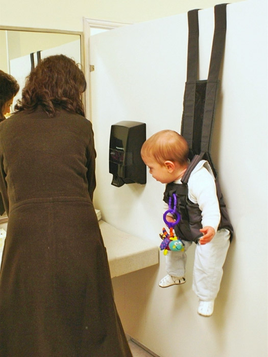 Babykeeper Baby Wall Hanger - Bathroom stall baby holder
