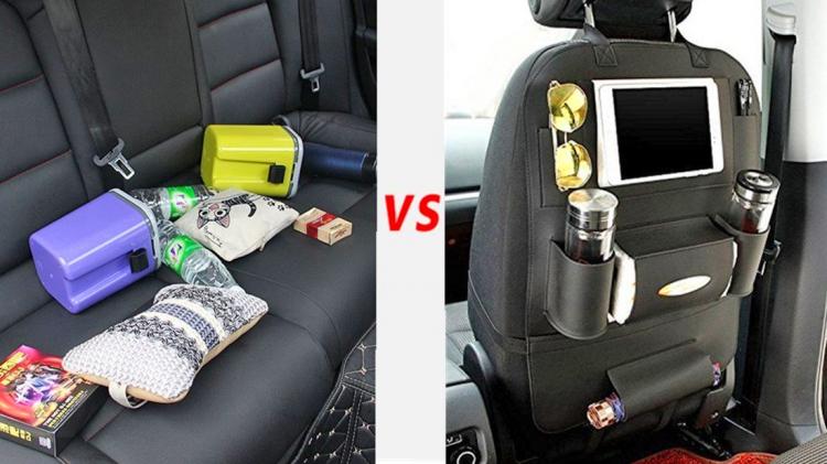 Backseat Car Organizer Holds Tablets, Drinks, Tissues, and More