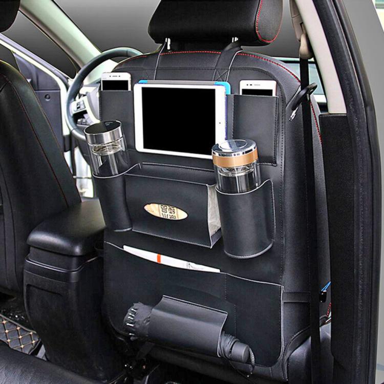 Backseat Car Organizer Holds Tablets, Drinks, Tissues, and More