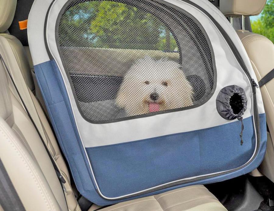 Dog crate for store car back seat