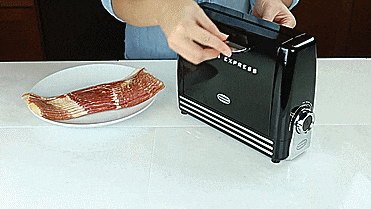 Nostalgia Bacon Express - Instant Bacon Making Grill - Quick Bacon Maker