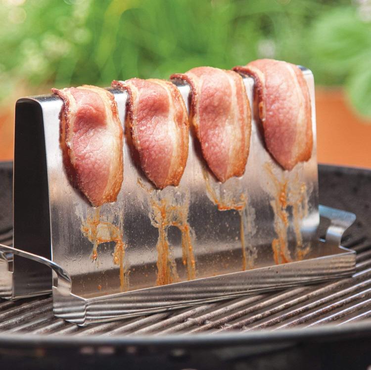 Piggyback Bacon Grill Rack - Bacon On The Grill Cooking Rack